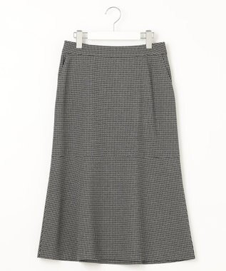 J.PRESS LADIES S 【洗える】ジャカード フレアー スカート ブラック系5