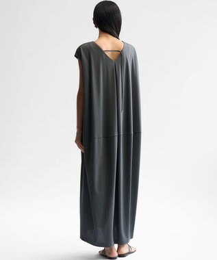 23区 【GOLD LABEL】リュクスジャージー バックデザイン ワンピース グレー系