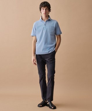 JOSEPH ABBOUD 【キングサイズ・老舗アロハブランドと21年愛されるポロシャツがコラボ】KAHALA ALOHA ダディポロ サックスブルー系