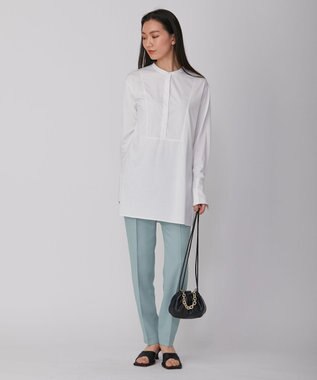 ICB 【UVケア・接触冷感・吸水速乾】コンビネーションジャージー チュニックカットソー オフホワイト系