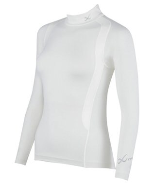 CW-X 【WOMEN】 CW-X 機能性トップス 【JYURYU TOP】 ハイネック 長袖 肩が動かしやすくなる 運動時の疲労を軽減 ゴルフ 球技 マラソン JAY009 /ワコール アイボリー