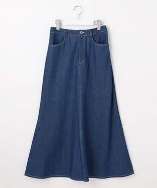 Feroux レースアップマーメイド スカート ネイビー系