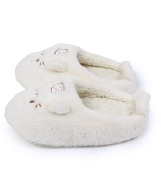 Mother garden ふわふわスリッパ 《しろたん＆羊 》レディース フリーサイズ ホワイト
