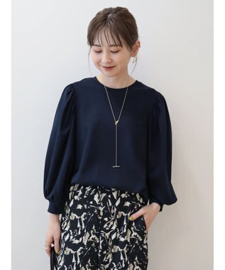 AMERICAN HOLIC ドルマンギャザー７分袖カットプルオーバー Ivory