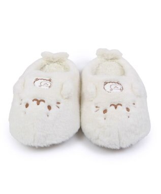 Mother garden ふわふわスリッパ 《しろたん＆羊 》レディース フリーサイズ ホワイト