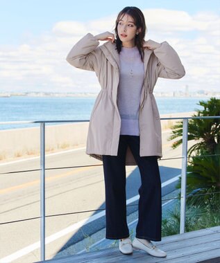 Tiaclasse 【洗える】シアープルオーバーニット ラベンダー