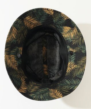 JOSEPH ABBOUD MOUNTAIN 【折り畳み可】ジャングルリーフプリント ポケッタブルバケット ハット ダークグリーン系6