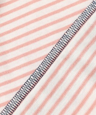 組曲 KIDS 【110-140㎝】リボンボーダー トップス ピンク系1