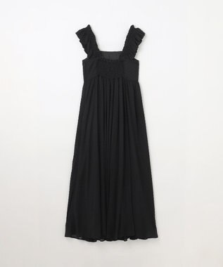 GRACE CONTINENTAL ドットジャガードノースリーブワンピース ブラック