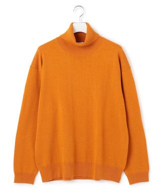 J.PRESS YORK STREET 【UNISEX】ANTI PILLING WOOL タートルニット オレンジ系