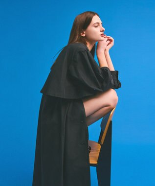 GRACE CONTINENTAL タッサードレスコート ブラック