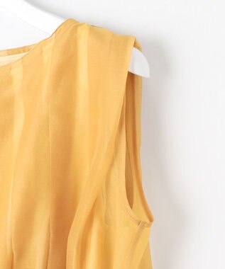 23区 【APPLAUDIR】グロッシーオーガンザ ドレス イエロー系