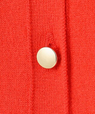 23区 【洗える】ヴィスコースストレッチ ドルマンスリーブ カーディガン レッド系