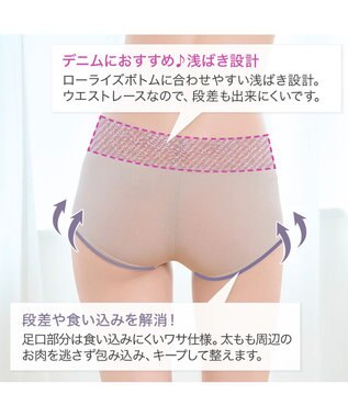 BRADELIS New York 【BRADELIS New York / 伸びる・綿混・浅め】モモパンツ・ボーイレッグショーツ#305 優しい素材で履き心地快適なショーツ ダークグレージュ2