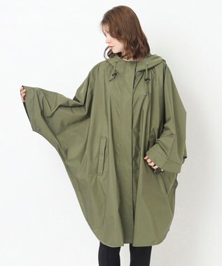 MOONBAT POLO RALPH LAUREN レインポンチョ レインベア 50デニール生地／着丈98cm 収納袋付き カーキー