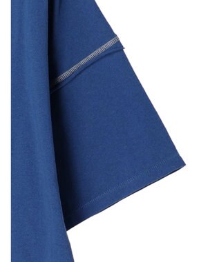 earth music&ecology 配色ステッチチュニックＴ Blue