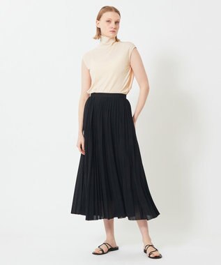 BEIGE， THISTLE / プリーツスカート Black