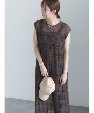 Te chichi シアーファブリックチュニックワンピース