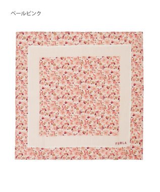MOONBAT フルラ (FURLA) コットンプチスカーフ 50cm×50cm ペールピンク