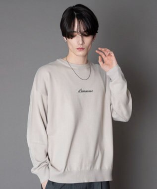 WEGO アクセ付きワンポイントニットプルオーバー（LS）