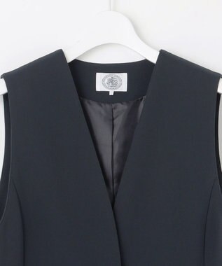 J.PRESS LADIES S 【WEB限定カラーあり・洗える】セラテリーダブルクロス ジレ ネイビー系