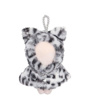 WEGO 【痛バ＆推し活グッズ】ぬいアニマルレオパード着ぐるみケープ15cm ホワイト