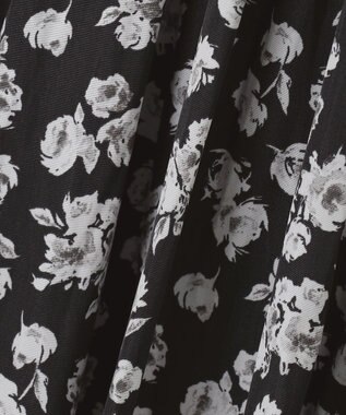 組曲 ギャザーライトデシン ワンピース スプレーブラック系5