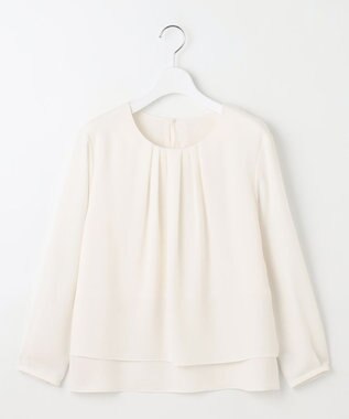 J.PRESS LADIES プルエラツイル レイヤード カットソー ライトベージュ系