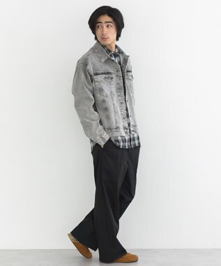 CRAFT STANDARD BOUTIQUE ハイブリーチケミカル加工デニムジャケット Black