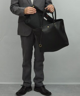 UNBILLION 【テレビ ドラマ着用アイテム】Otias シュリンクレザートートバッグ ブラック