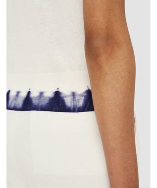 JOSEPH ニットアンドウーヴン　ショートスリーブトップス Ivory/Navy