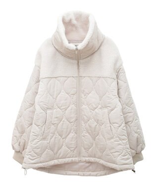 CRAFT STANDARD BOUTIQUE ボアキルト切替ブルゾン Ivory