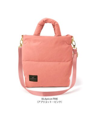 ROOTOTE 1474【取外し可能ショルダー付き】LT.サコッシュ.フェザー.カラー-B 06：アプリコットピンク