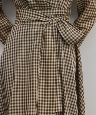 GRACE CONTINENTAL カシュクールバルーンワンピース ブラウン