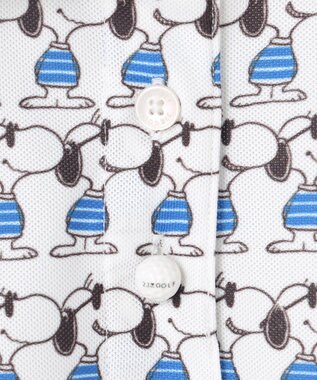 23区GOLF 【PEANUTS】【WOMEN】スヌーピーコラボ 総柄ポロシャツ ホワイト系5