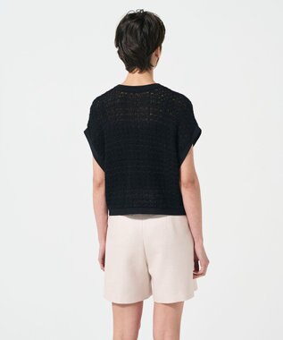 GRACE CONTINENTAL ショートニットベスト ブラック