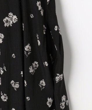 組曲 L ギャザーライトデシンボウタイ付き ワンピース ブラック系5