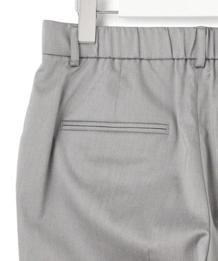 23区 【セットアップ対応/洗える】ストレッチシャンブレー テーパード パンツ ライトグレー系
