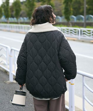 CRAFT STANDARD BOUTIQUE ボアキルト切替ブルゾン Black