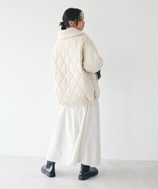 CRAFT STANDARD BOUTIQUE ボアキルト切替ブルゾン Ivory