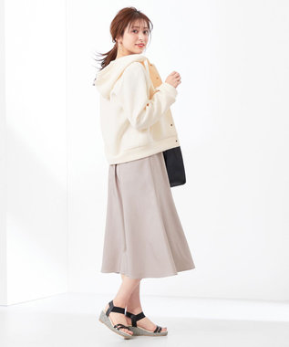 ANY SIS S 【洗える】エアリーダンボール ブルゾン アイボリーベージュ