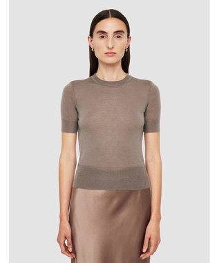 【洗える】キャッシュエアー　ショートスリーブニット