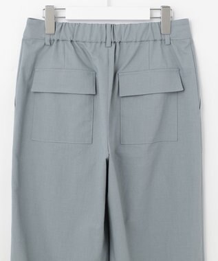 J.PRESS LADIES 【2WAY・洗える】ポリエステルリネンパンプキンシェル ベイカー パンツ スカイブルー系