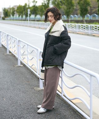 CRAFT STANDARD BOUTIQUE ボアキルト切替ブルゾン Black