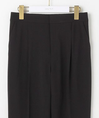 ANY SIS S 【セットアップ対応】セレモニーダブルクロス テーパードパンツ ブラック