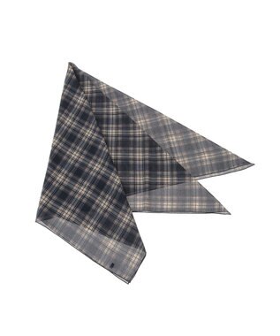 earth music&ecology チェックスカーフ Black