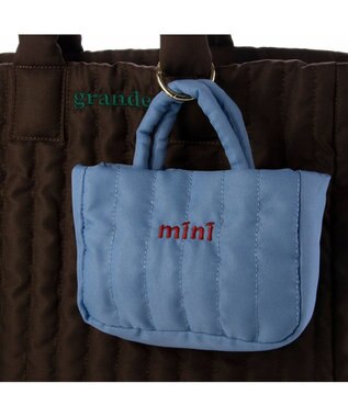 UNBILLION カシュカシュ cachecache / ビッグキルト刺繍親子トートバッグ ブラウン