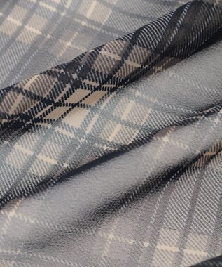 earth music&ecology チェックスカーフ Black