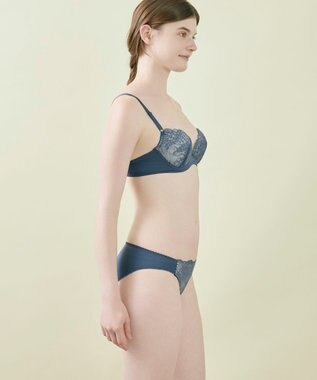 une nana cool 【WEB限定】ブラ＆ショーツセット ダークネイビー