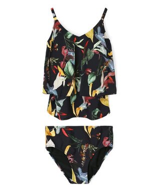 San-ai Resort（三愛水着楽園） ロングパンツセット　9M・11L　【Coral veil（コーラルヴェール）】 ネイビー